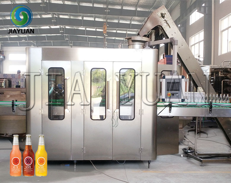 GLASS Bottle Juice Dairy Beverages Tea Drinks Filling Capping Packaging Machine 3 in 1 Crown Cap