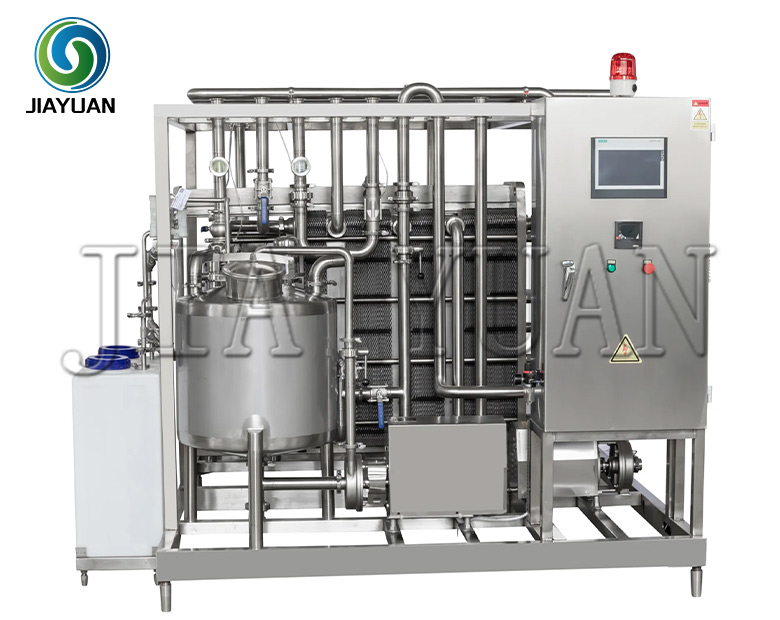 Plate / Tubular UHT Pasteurizer Sterilization Machine For Juice Milk Tea Beverages Batch Pasteurization Machine