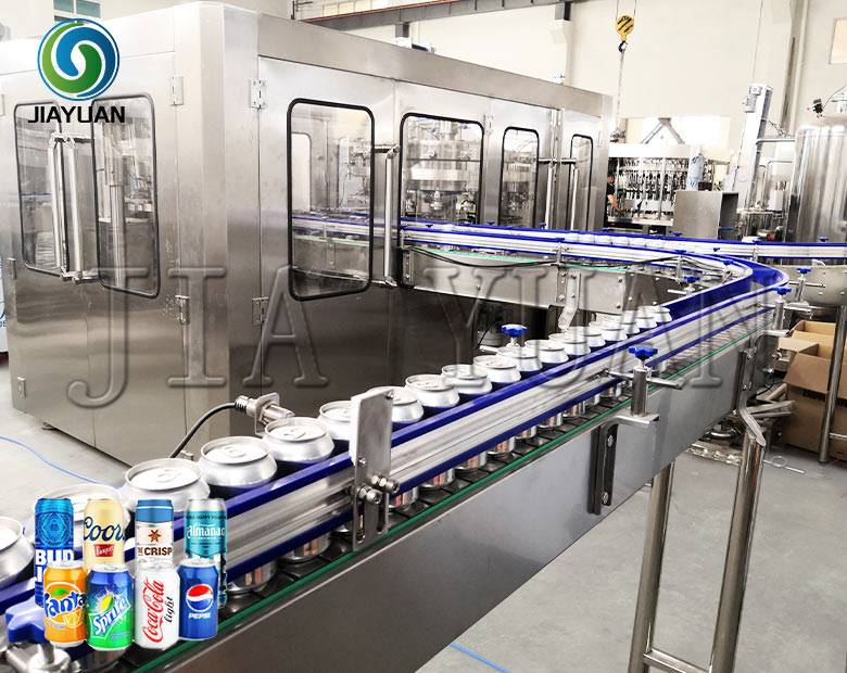 Beer Canning Line For Sale Carbonated Drinks Canning Machine Soda Beverage Isobaric Can Filler