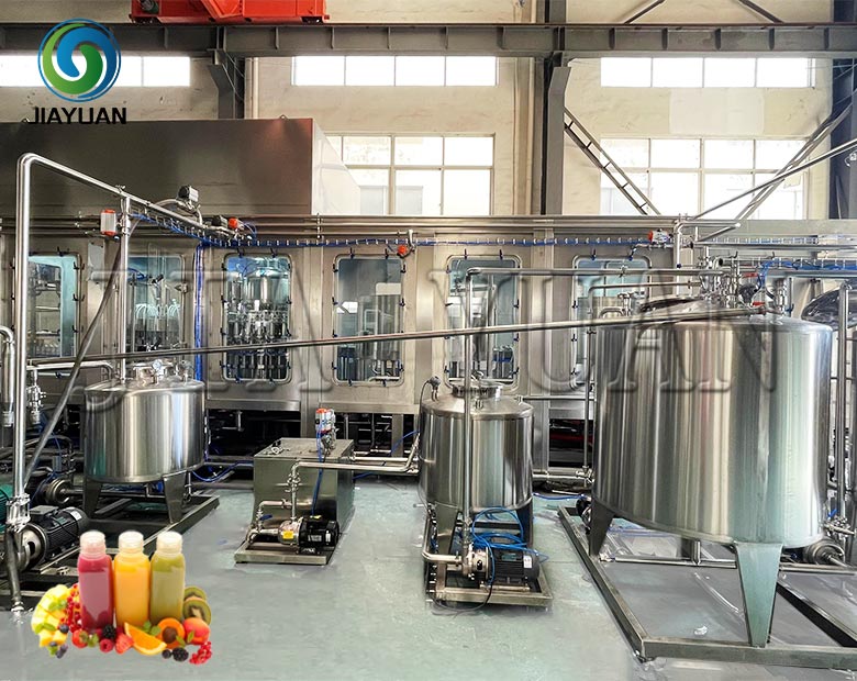 Ultra Clean Juice Filling Plant Flavoured Juice Drink Making Machine
