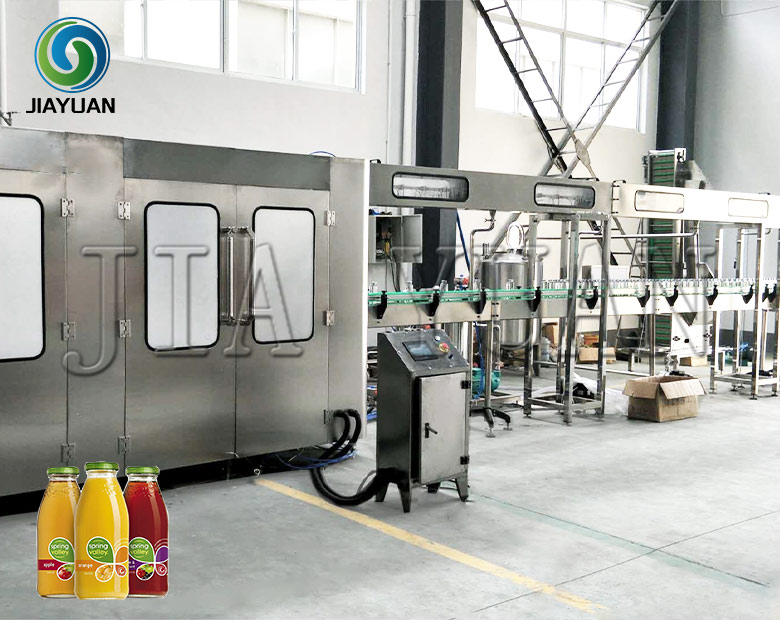 Glass Bottle Juice Filling And Capping Machine Milk Tea Twist Cap Bottling Plannt
