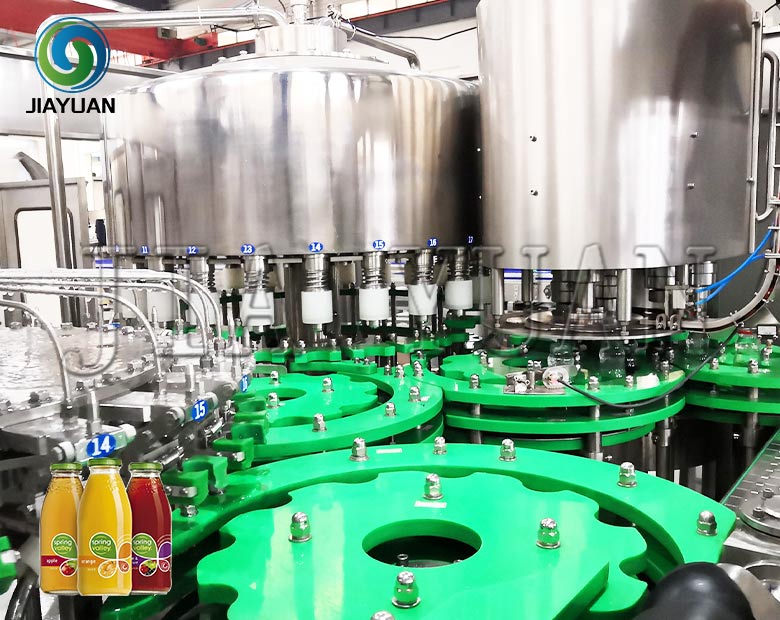 Glass Bottle Juice Filling Capping Machine Tea Coffee Beverages Packing Line